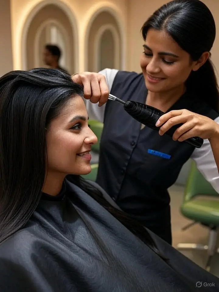 hair botox near me by Vabi salon